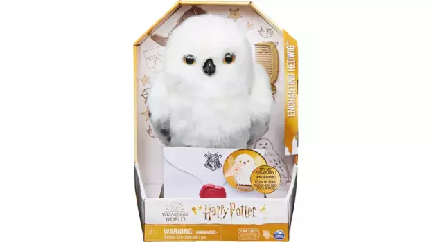 Spin Master Harry Potter Интерактивная плюшевая сова Хедвиг с более чем 15 звуками и движениями