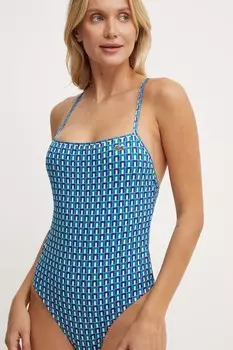 Сплошной купальник Lacoste, синий