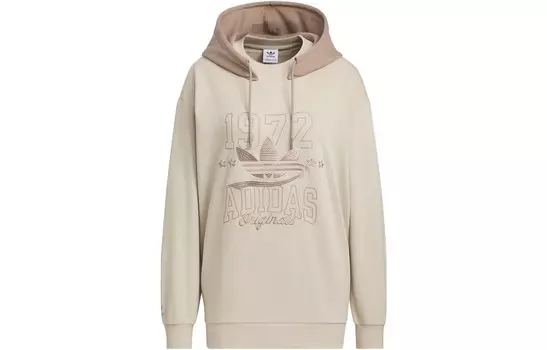 СПОРТИВНАЯ ТОЛСТОВКА С КАПЮШОНОМ Толстовка женская Wonder бежевая Adidas Originals