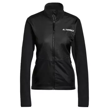 Спортивная флисовая куртка Adidas, черный