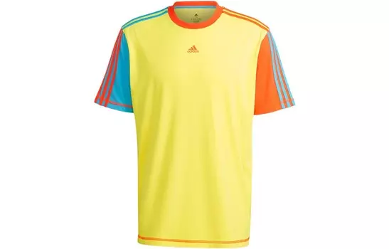Спортивная футболка унисекс желтая Adidas, желтый