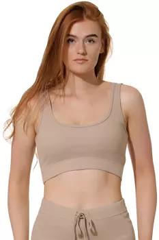 Спортивная футболка Yenita Kurztop, бежевый