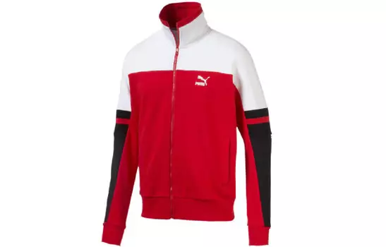 Спортивная коллекция Life куртка мужская красная и белая Puma, красный