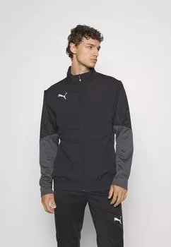 Спортивная куртка КУРТКА ИНДИВИДУАЛЬНАЯ ЗИМНЯЯ Puma, черный/темно-угольный