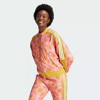Спортивная куртка x FARM Rio Tiro Adidas, цвет Semi Pink Glow/Semi Solar Orange