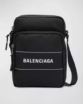 Спортивная маленькая сумка-мессенджер Balenciaga, цвет 1090 Black