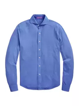 Спортивная рубашка Keaton Piqu Ralph Lauren Purple Label, синий
