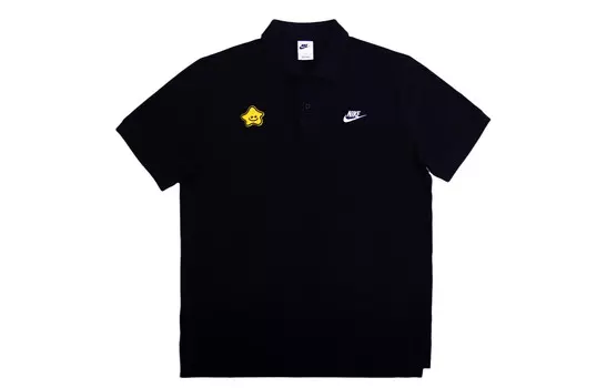 Спортивная рубашка поло мужская черная Nike, черный
