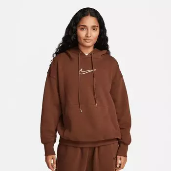 Спортивная толстовка оверсайз из флиса Phoenix NIKE, цвет cacao wow