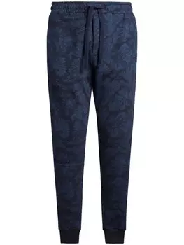 Спортивные брюки ETRO из хлопка, синий