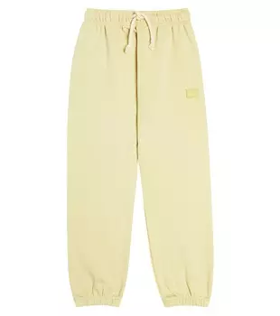 Спортивные брюки из хлопка для лица Acne Studios Kids, зеленый