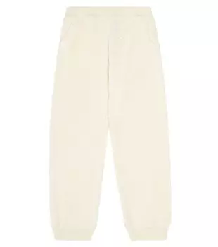 Спортивные брюки из кашемира Loro Piana Kids, белый