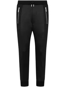 Спортивные брюки из смесовой шерсти Dsquared2, черный