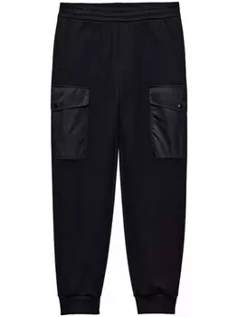 Спортивные брюки Prada Re-Nylon из хлопка, черный