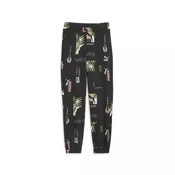 Спортивные брюки Puma Classics Brand Love Aop TR, черный