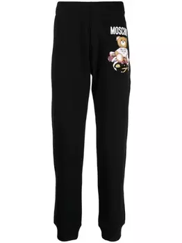 Спортивные брюки с принтом Teddy Bear Moschino, черный