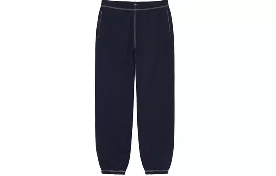 Спортивные брюки Stssy с контрастной строчкой Stussy, зеленый