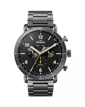 Спортивные часы Shinola Canfield, 45 мм, серый
