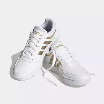 Спортивные кроссовки adidas "HOOPS 3.0 LOW CLASSIC BASKETBALL" Adidas Sportswear, цвет Ftwwht / Ftwwht / Magold