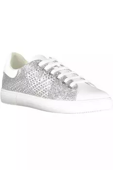 Спортивные кроссовки Emporio Armani Lure с контрастными женскими деталями, серебро