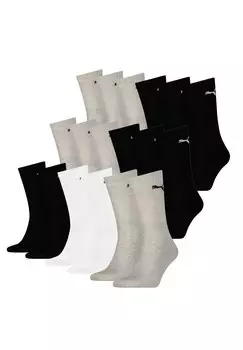Спортивные носки 18 PACK Puma, цвет white/black/grey