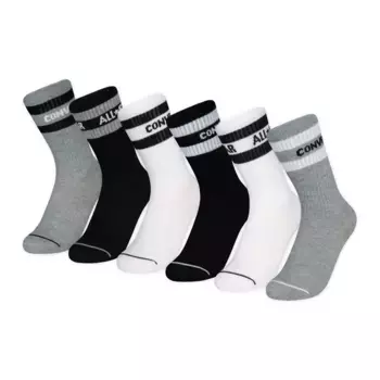 Спортивные носки Converse "WORDMARK CREW 6PK - детские" (6 пар), цвет Dk Grey Heat
