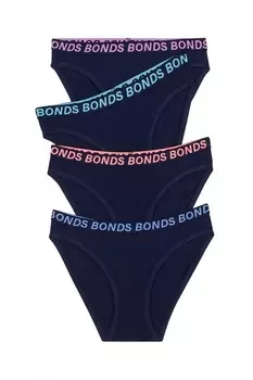 Спортивные плавки бикини, 4 шт в упаковке Bonds, синий