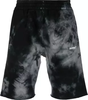 Спортивные шорты Off-White Diag Tie Dye Sweatshorts 'Warm Grey/White', серый