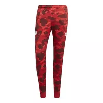 Спортивные штаны adidas Bape x adidas originals adicolor Track Pants Raw Red, красный