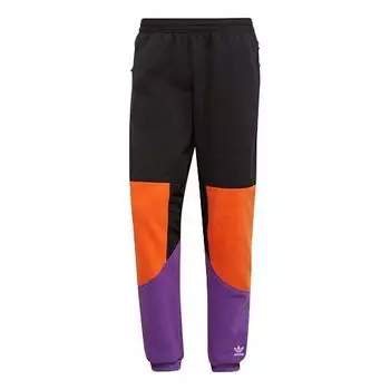 Спортивные штаны adidas originals Splicing Colorblock Casual Sports Long Pants Black, черный