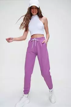 Спортивные штаны - Фиолетовый - Джоггеры Trend Alaat Stili, фиолетовый