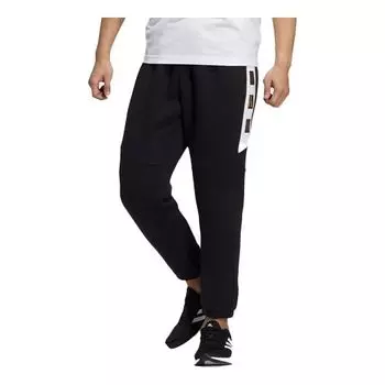 Спортивные штаны Men's adidas Logo Printing Knit Bundle Feet Sports Pants/Trousers/Joggers Black, черный