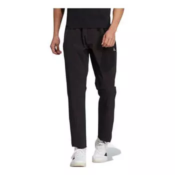 Спортивные штаны Men's adidas Solid Color Small Logo Straight Sports Pants/Trousers/Joggers Black, черный