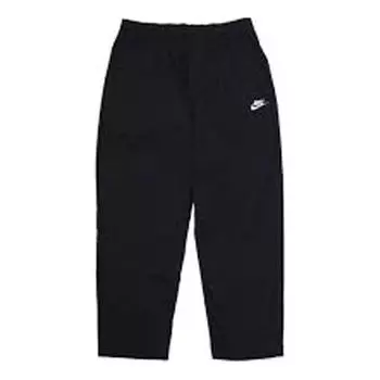 Спортивные штаны Men's Nike Solid Color Casual Straight-Leg Cropped Sweatpants Autumn Black, мультиколор
