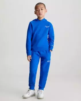 Спортивные штаны синего цвета для мальчика Calvin Klein, синий