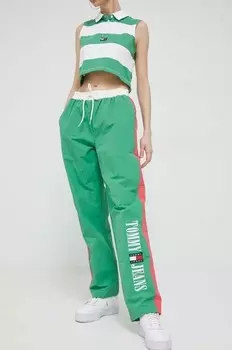 Спортивные штаны Tommy Jeans, зеленый