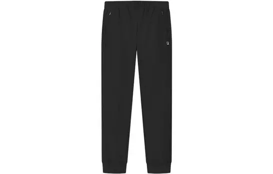 Спортивные трикотажные штаны женские черные Fila