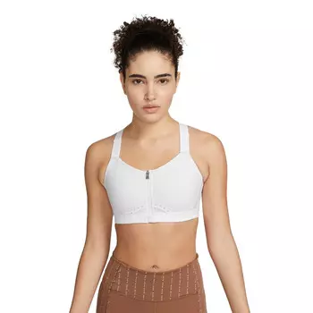 Спортивный бра Nike Dri-FIT Alpha High-Support Zip-Front, белый