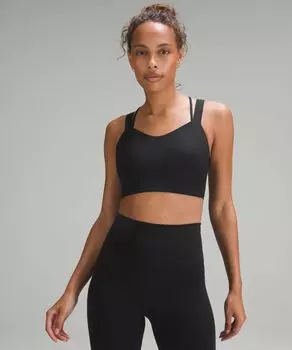 Спортивный бюсгальтер Lululemon, черный