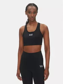 Спортивный бюстгальтер 7W000231 AF12625 UC001 Ea7 Emporio Armani, черный