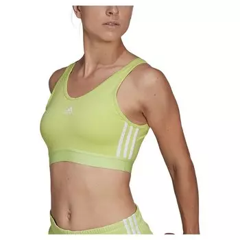 Спортивный бюстгальтер adidas 3 Stripes, зеленый