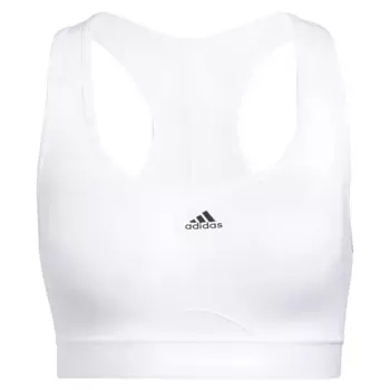Спортивный бюстгальтер adidas Power MS PD sports bra, белый