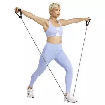 Спортивный бюстгальтер adidas Powerimpact 3 Stripes Medium Impact, синий