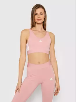 Спортивный бюстгальтер Adidas, розовый