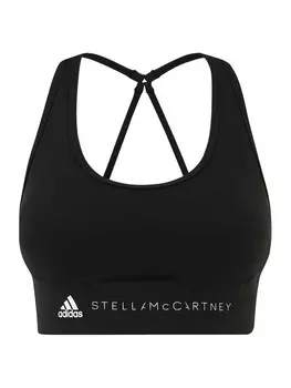 Спортивный бюстгальтер без косточек Adidas Truestrength Medium-Support, черный