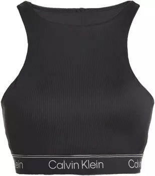 Спортивный бюстгальтер без косточек Calvin Klein, черный