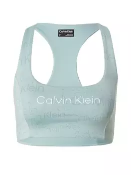Спортивный бюстгальтер без косточек Calvin Klein, пастельно-синий