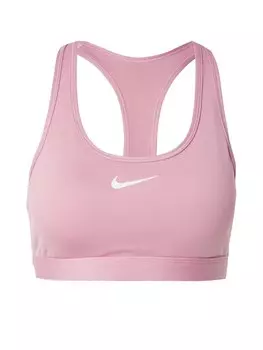 Спортивный бюстгальтер без косточек NIKE SWOOSH, светло-розовый
