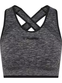 Спортивный бюстгальтер-бралетт Hummel, пятнистый серый