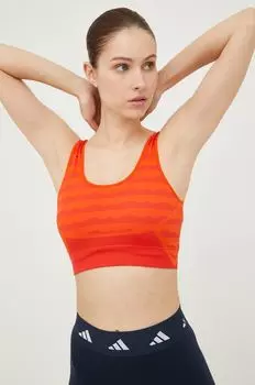 Спортивный бюстгальтер Marimekko adidas, оранжевый
